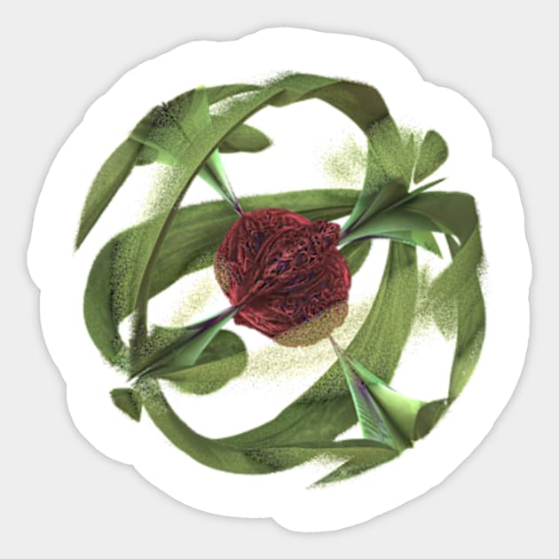 Magnetic Rose Sticker by dammitfranky